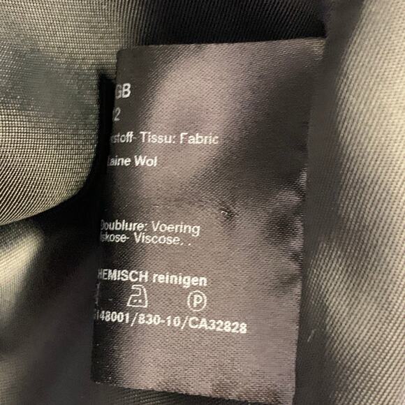 CINZIA ROCCA Size 8 Black White Wool Angora Zig Zag Jacket - Picture 8 of 8